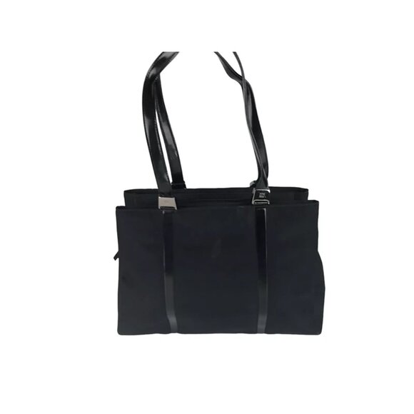 DKNY CITY Womens Black Inner Pocket Double Handle Classic Tote Handbag‎ - Picture 3 of 10